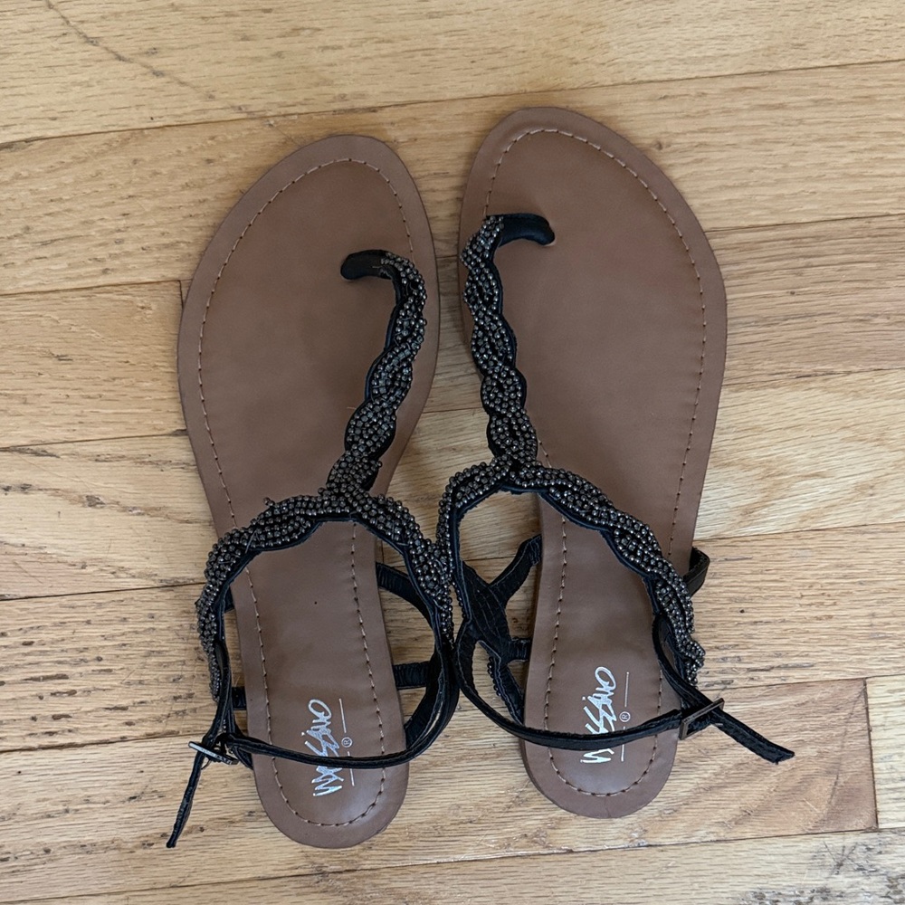 Stylish Black Sandals by Unknown Brand